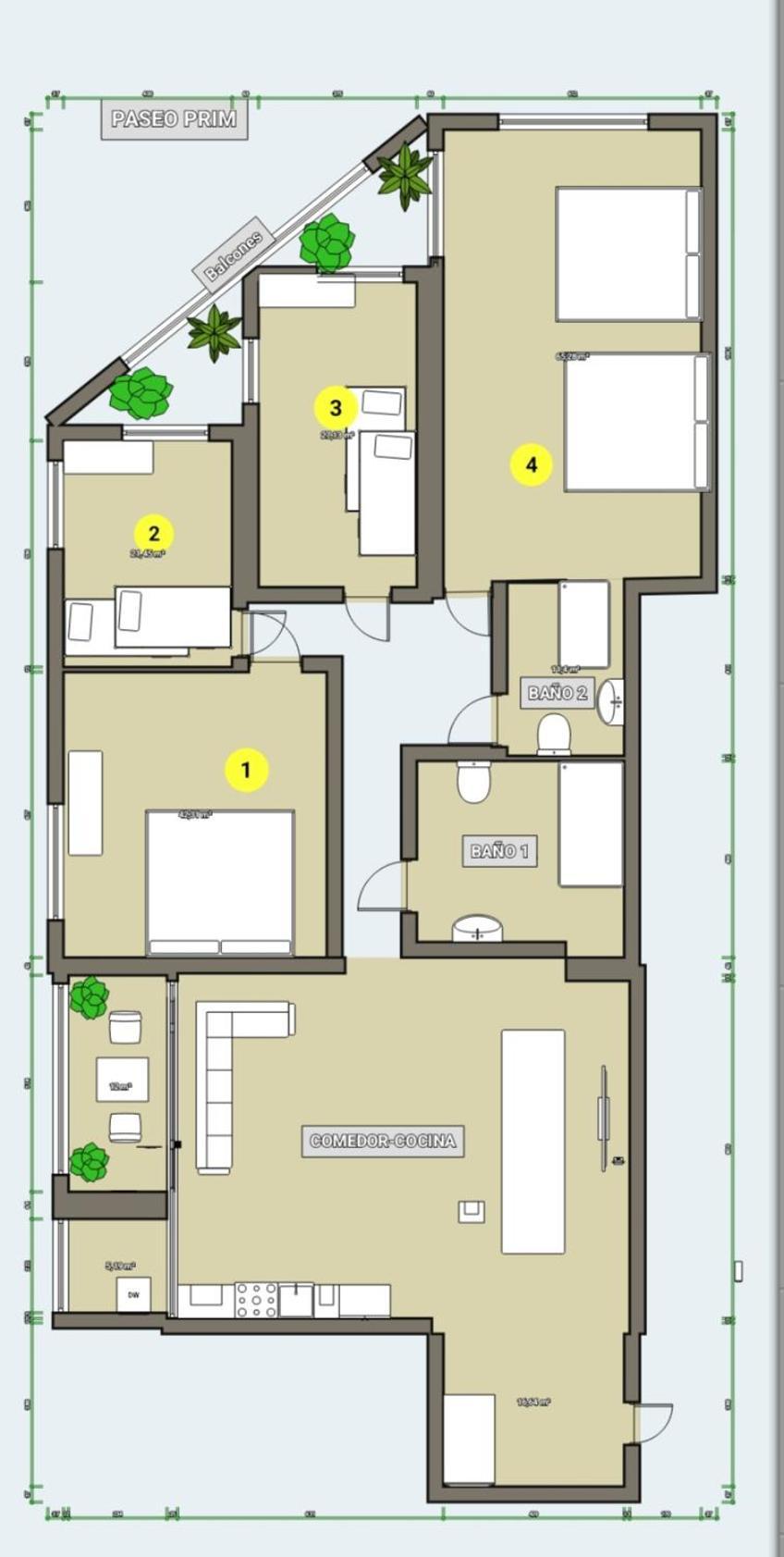 Tarragonaapartments Prim 350 Reus Eksteriør billede